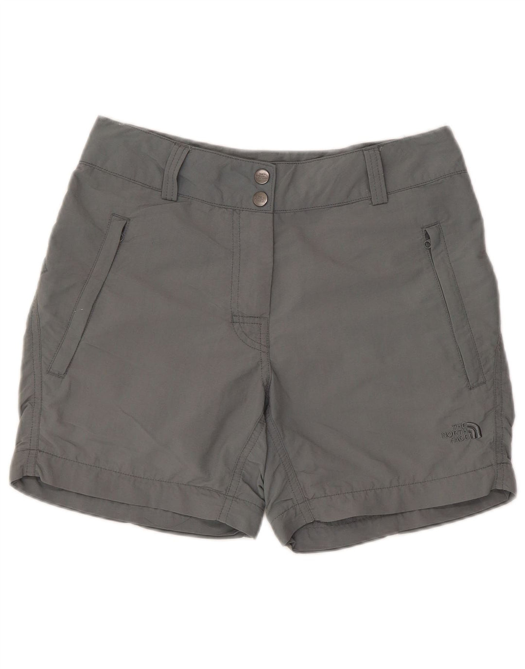 The North Face Womens Chino Shorts US 4 Small W30  Grey Nylon