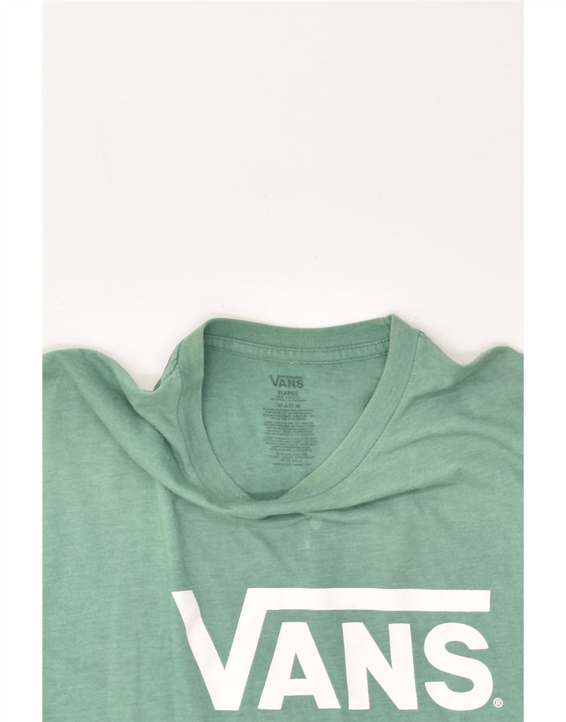 VANS Mens Graphic T-Shirt Top XL Green Cotton | Vintage Vans | Thrift | Second-Hand Vans | Used Clothing | Messina Hembry 