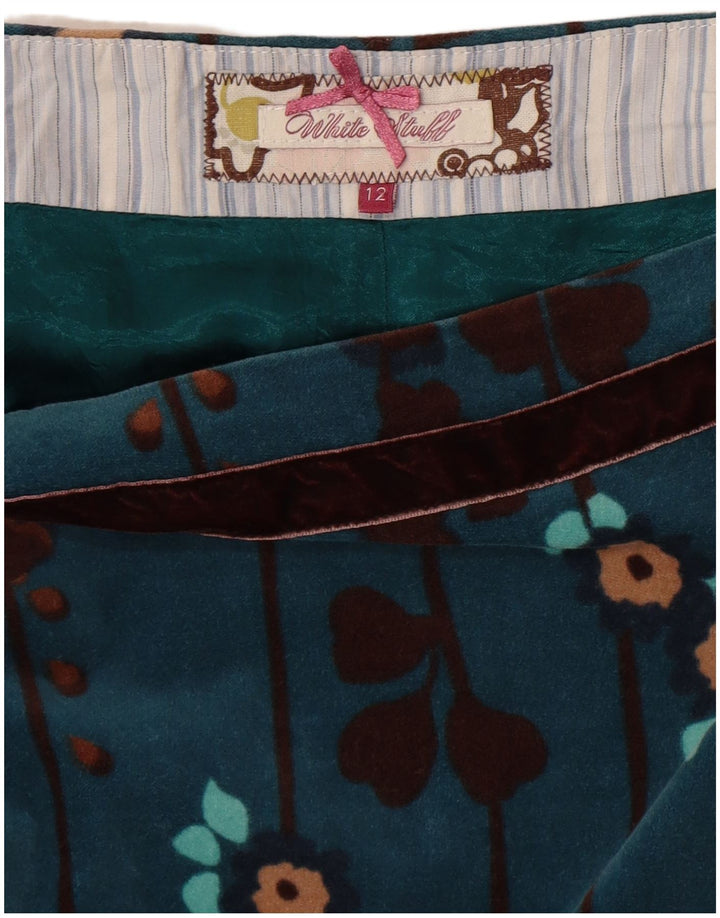 White Stuff Womens A-Line Skirt UK 12 Medium W30  Blue Floral
