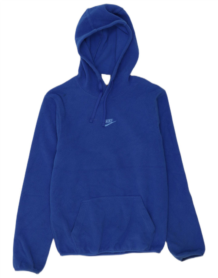 Nike Mens Hooded Fleece Jumper XS Blue Polyester
