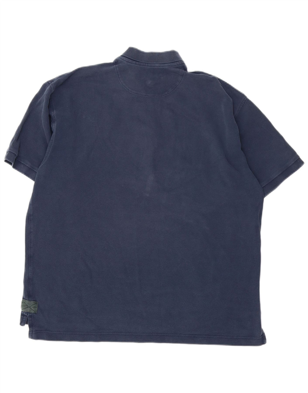 Orvis Mens Polo Shirt Large Navy Blue Cotton