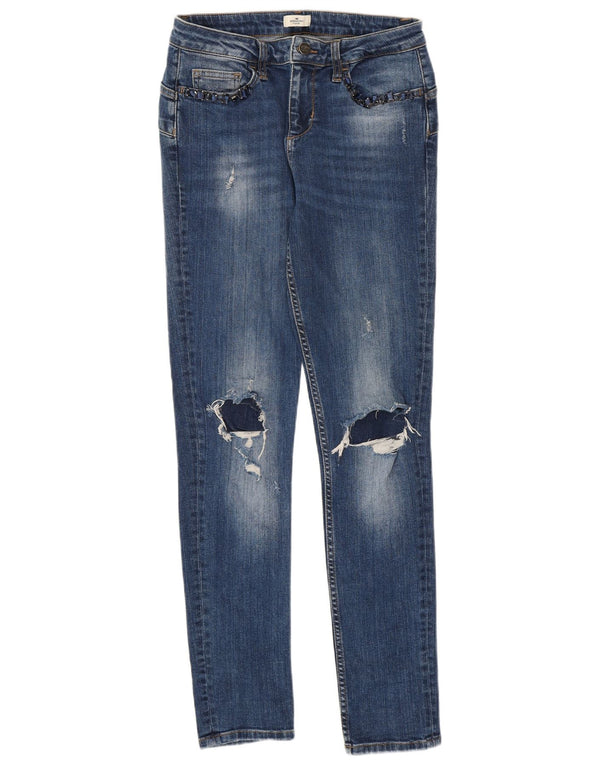 Liu Jo Womens Rebelqueen Distressed Skinny Jeans W30 L30 Blue