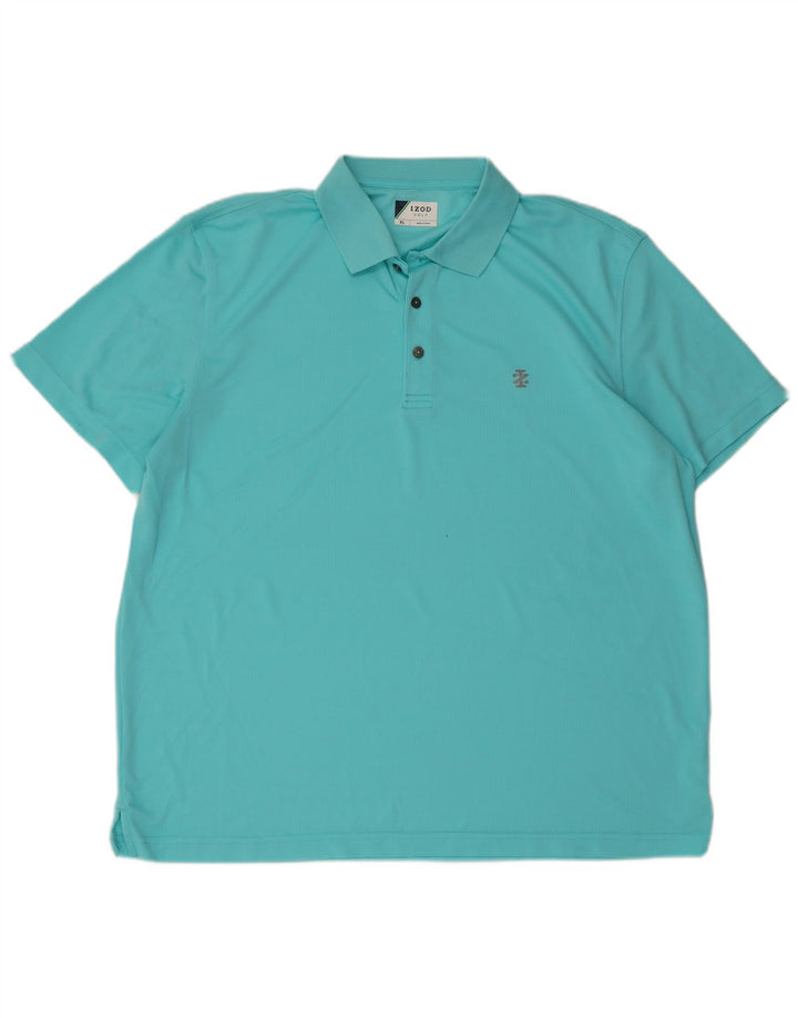 IZOD Mens Golf Polo Shirt XL Turquoise