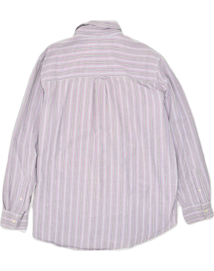 CHAPS Mens Shirt Large Purple Striped Cotton | Vintage Chaps | Thrift | Second-Hand Chaps | Used Clothing | Messina Hembry 