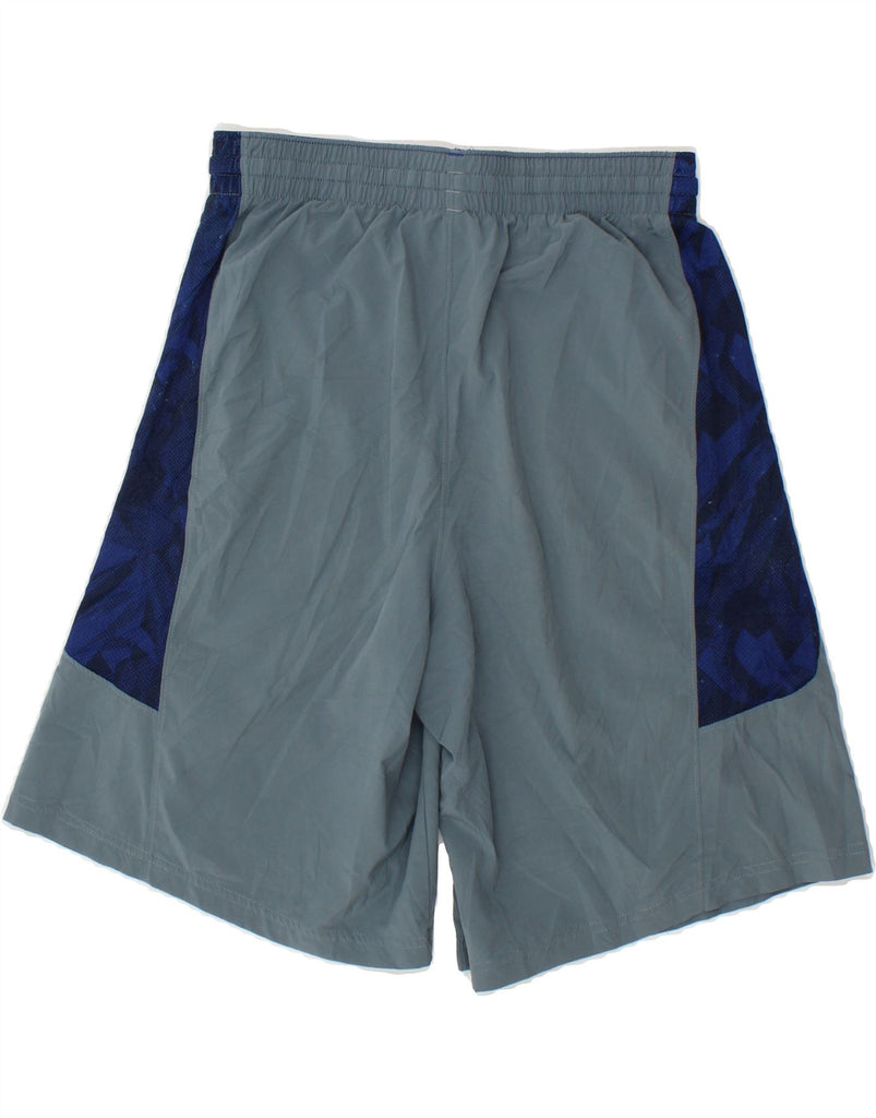 UNDER ARMOUR Mens Sport Shorts Medium Blue Colourblock Polyester | Vintage Under Armour | Thrift | Second-Hand Under Armour | Used Clothing | Messina Hembry 