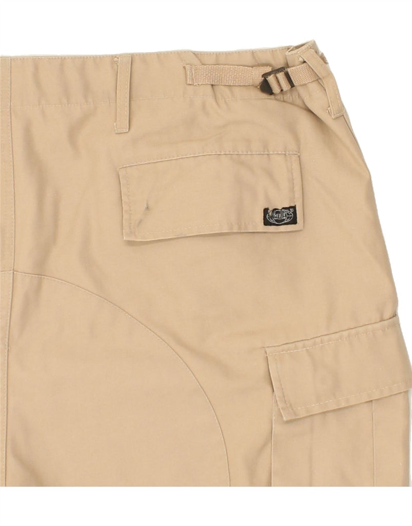 VINTAGE Mens Cargo Shorts W39 XL Beige Cotton Vintage Vintage and Second-Hand Vintage from Messina Hembry 