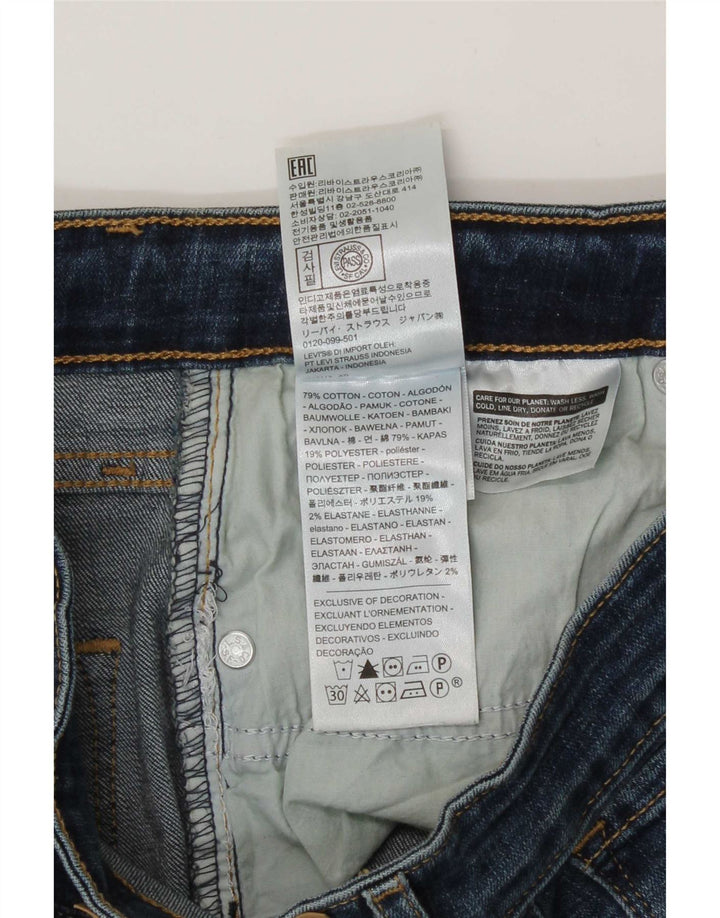 Levi's Womens Skinny Jeans W28 L32 Blue Cotton