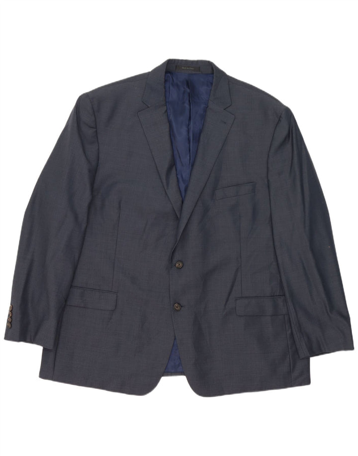 Ralph Lauren Mens 2 Button Blazer Jacket IT 52 XL Navy Blue Wool