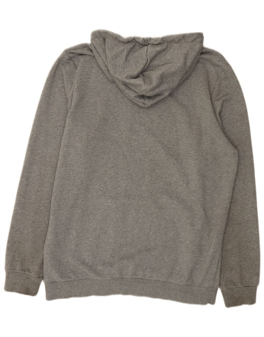 Puma Mens Graphic Hoodie Jumper Large Grey Cotton