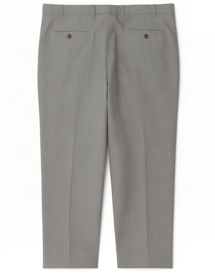 Marks & Spencer Mens Regular Casual Trousers W40 L29 Grey Polyester
