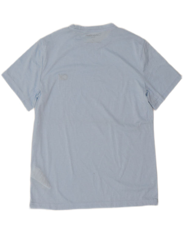 Calvin Klein Mens T-Shirt Top Small Blue Polyester