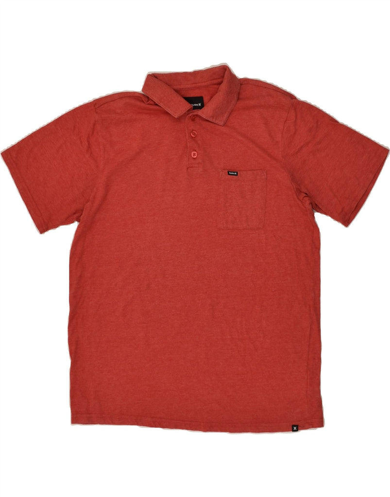 HURLEY Mens Polo Shirt Medium Red Cotton | Vintage Hurley | Thrift | Second-Hand Hurley | Used Clothing | Messina Hembry 