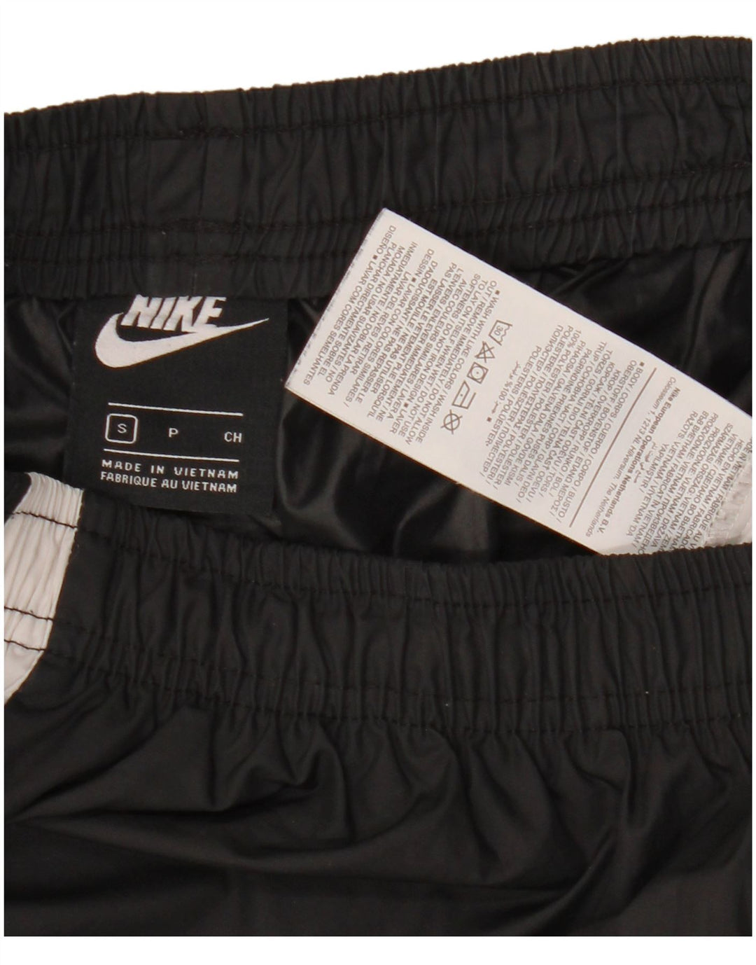 Nike Mens Graphic Tracksuit Trousers Joggers Small Black Colourblock