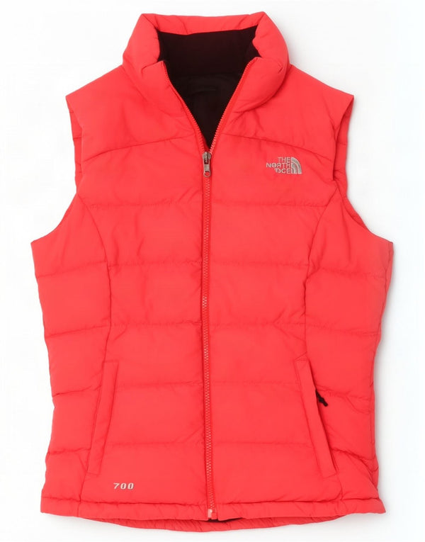 The North Face Womens Oversized Padded Gilet UK 6 XS Pink Polyester