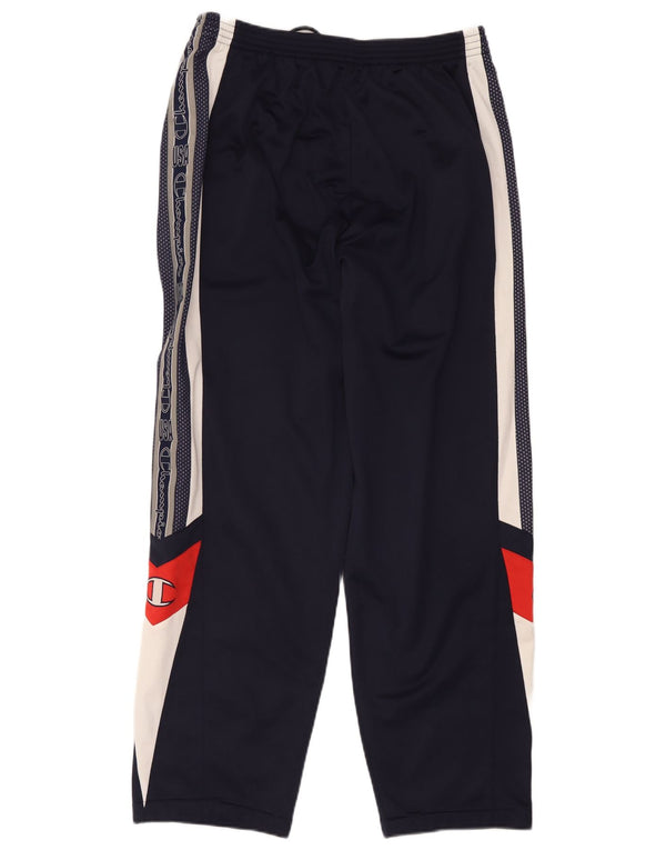Champion Mens USA Graphic Tracksuit Trousers XL Navy Blue Colourblock