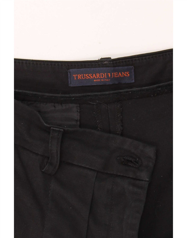 Trussardi Womens Cropped Trousers W28 L23 Black