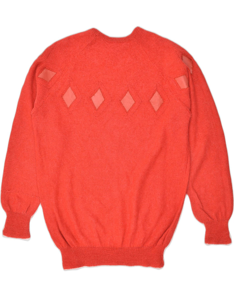 VINTAGE Womens Crew Neck Jumper Sweater IT 52 2XL Red Argyle/Diamond | Vintage Vintage | Thrift | Second-Hand Vintage | Used Clothing | Messina Hembry 