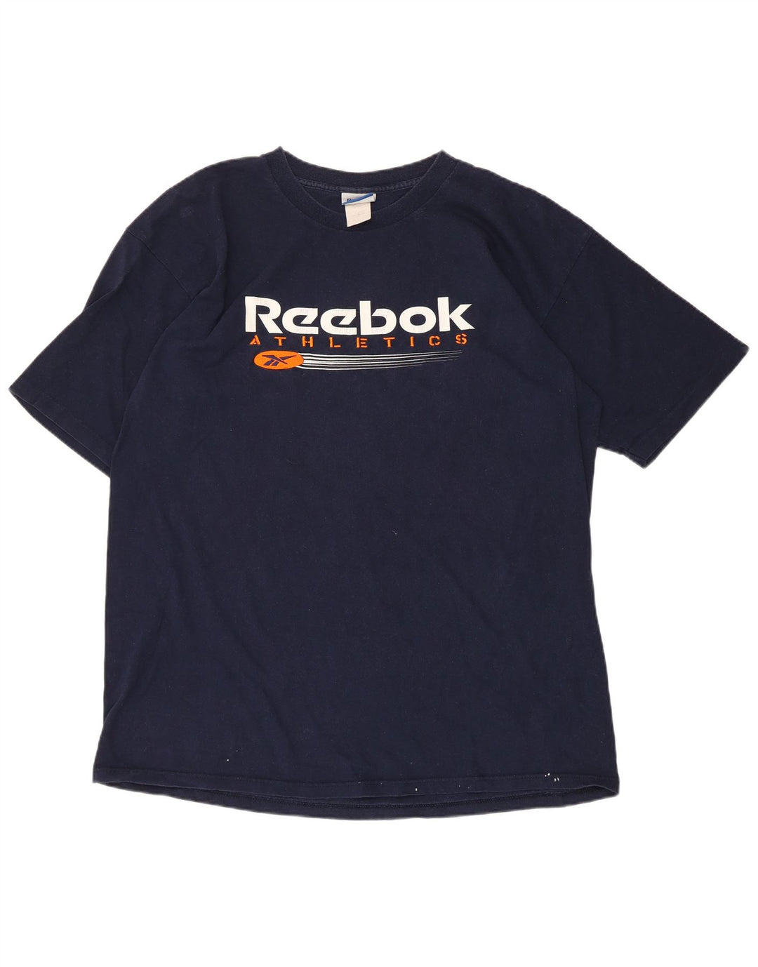Reebok Mens Graphic T-Shirt Top Large Navy Blue