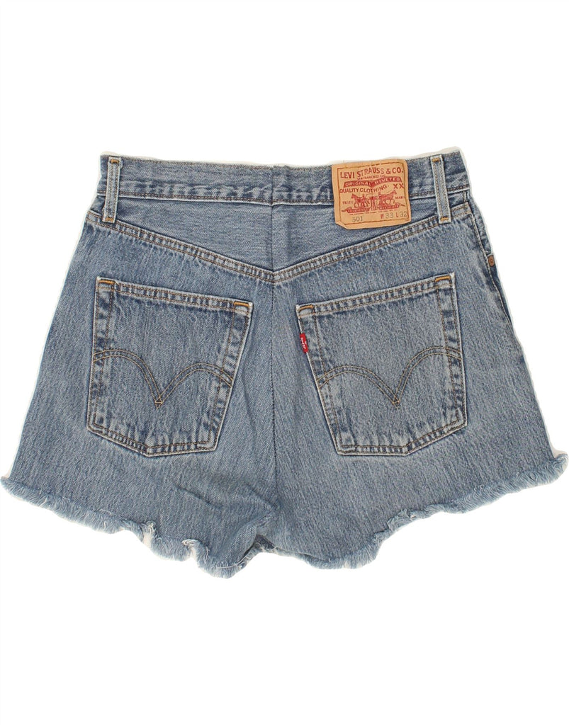 LEVI'S Womens 501 Denim Shorts W30 Medium Blue Cotton Vintage Levi's and Second-Hand Levi's from Messina Hembry 