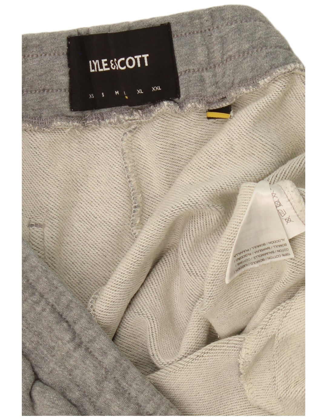 LYLE & SCOTT Mens Tracksuit Trousers Joggers Large  Grey Cotton