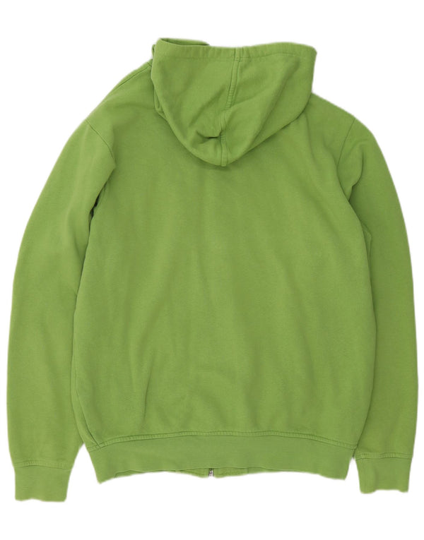Kappa Mens Zip Hoodie Sweater Large Green Cotton