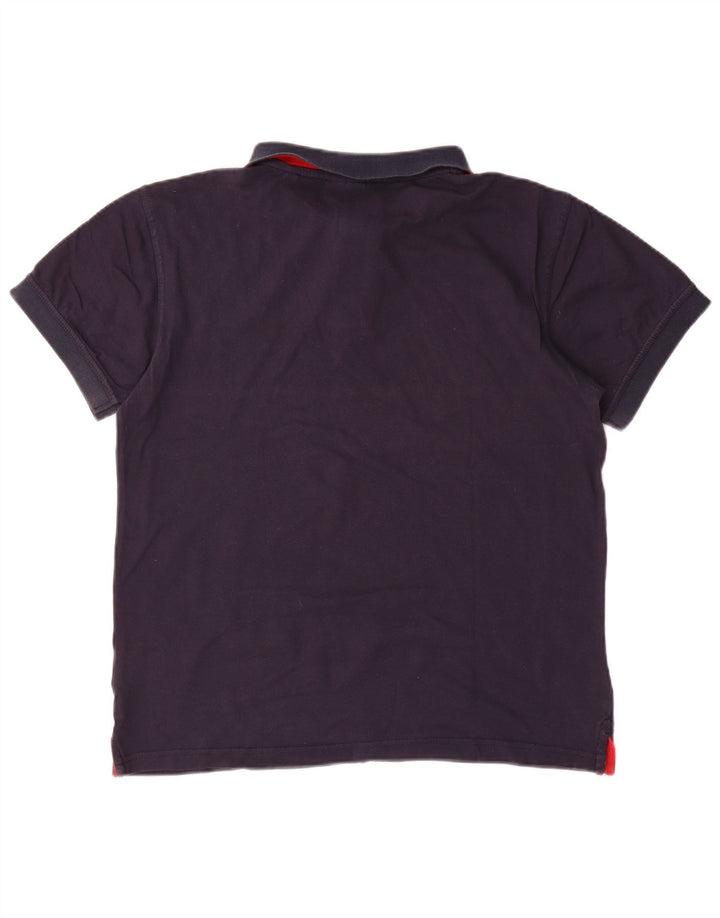 Gant Mens Polo Shirt Medium Navy Blue Cotton