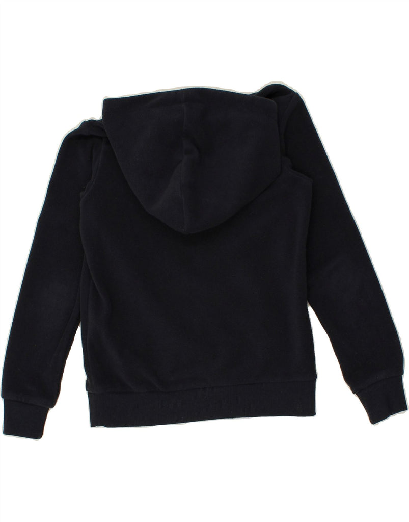 JACK & JONES Boys Graphic Hooded Fleece Jumper 9-10 Years Navy Blue Vintage Jack & Jones and Second-Hand Jack & Jones from Messina Hembry 