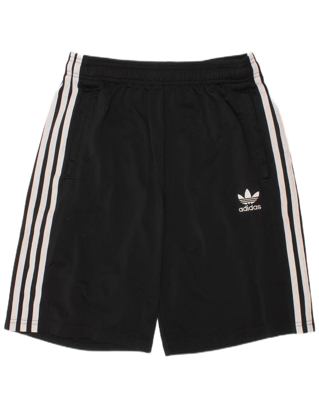 ADIDAS Boys Sport Shorts 13-14 Years Black Polyester