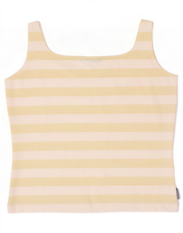 Marina Yachting Womens Crop Cami Top UK 18 XL Yellow Striped