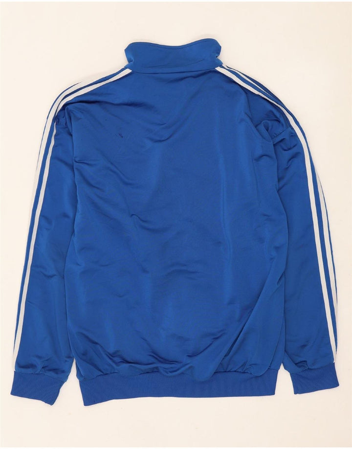 ADIDAS Mens Loose Fit Tracksuit Top Jacket UK 40/42 Medium Blue Polyester