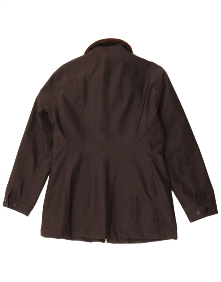 Esprit Womens Overcoat UK 14 Medium Black Polyvinyl