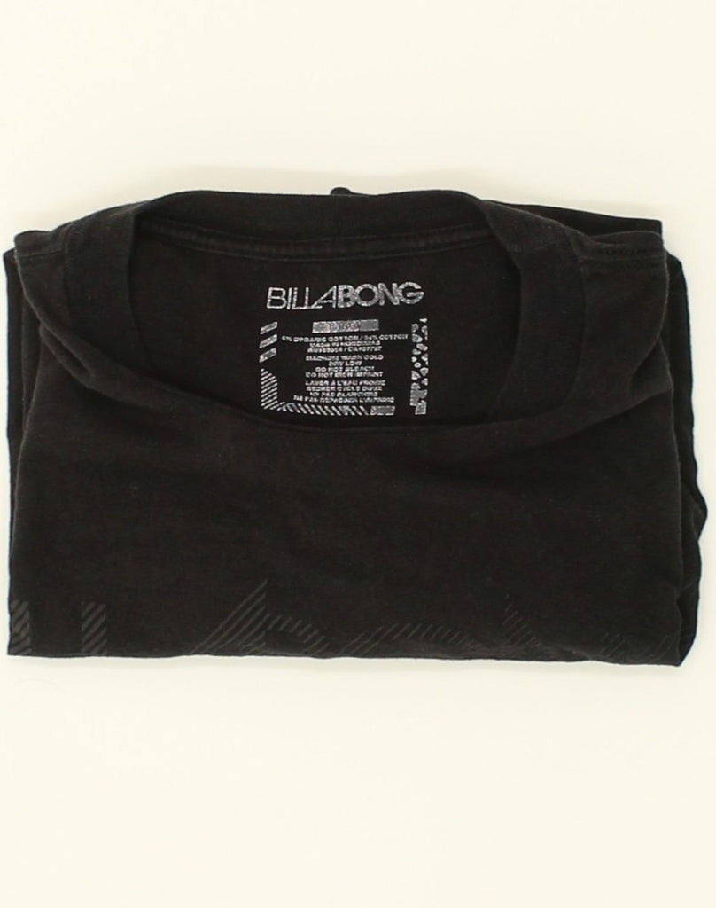 BILLABONG Mens Graphic T-Shirt Top Medium Black Cotton | Vintage Billabong | Thrift | Second-Hand Billabong | Used Clothing | Messina Hembry 