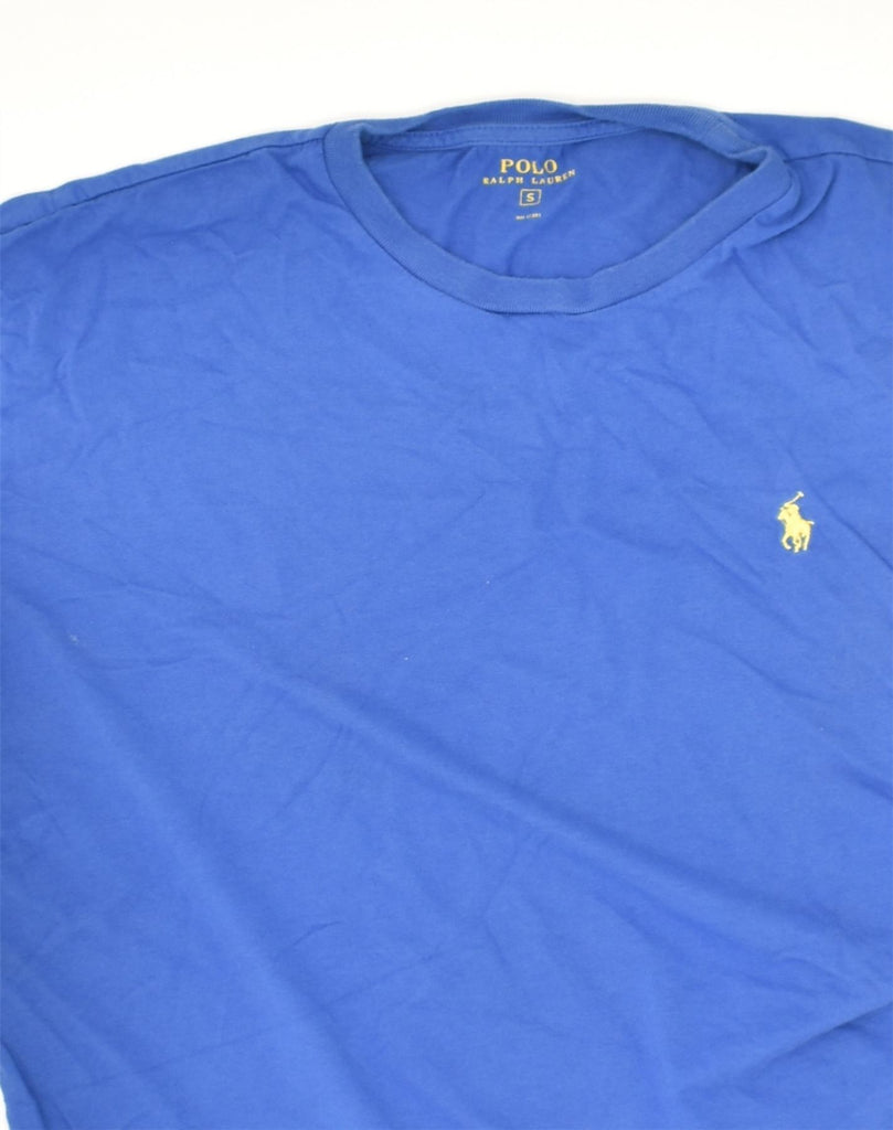 POLO RALPH LAUREN Mens T-Shirt Top Small Blue Cotton | Vintage Polo Ralph Lauren | Thrift | Second-Hand Polo Ralph Lauren | Used Clothing | Messina Hembry 