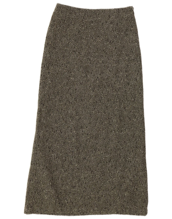 Betty Barclay Womens Maxi Skirt UK 12 Medium W28  Grey Flecked Virgin Wool