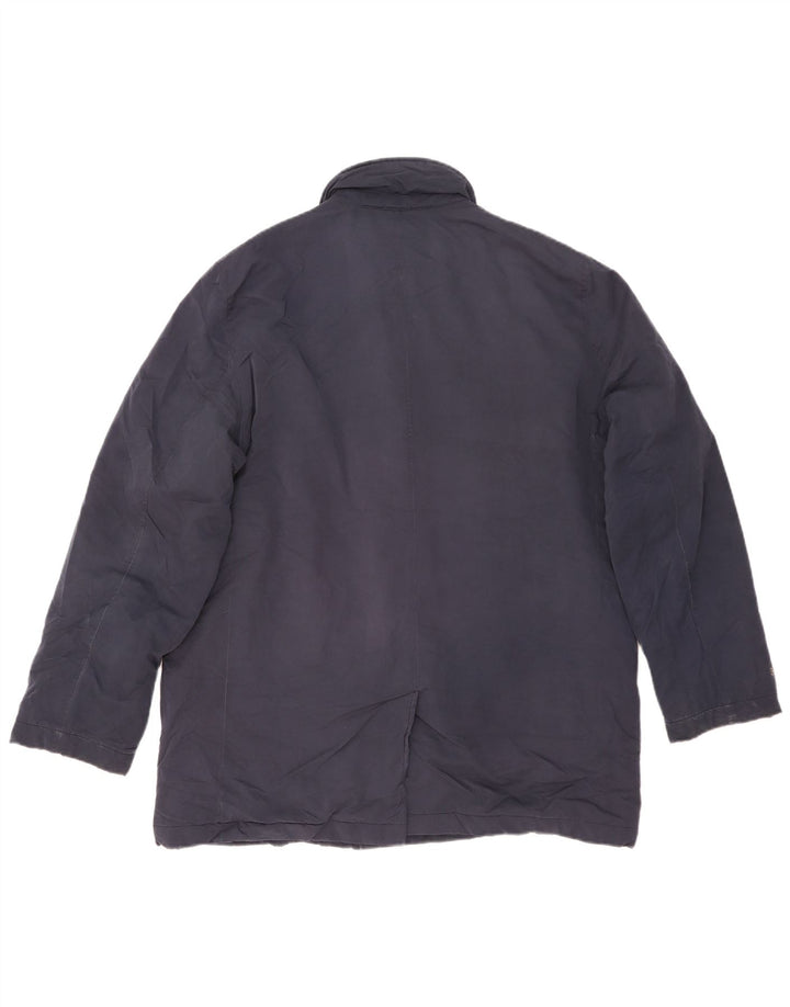 Marks & Spencer Mens Windbreaker Jacket UK 40 Large Navy Blue Polyester