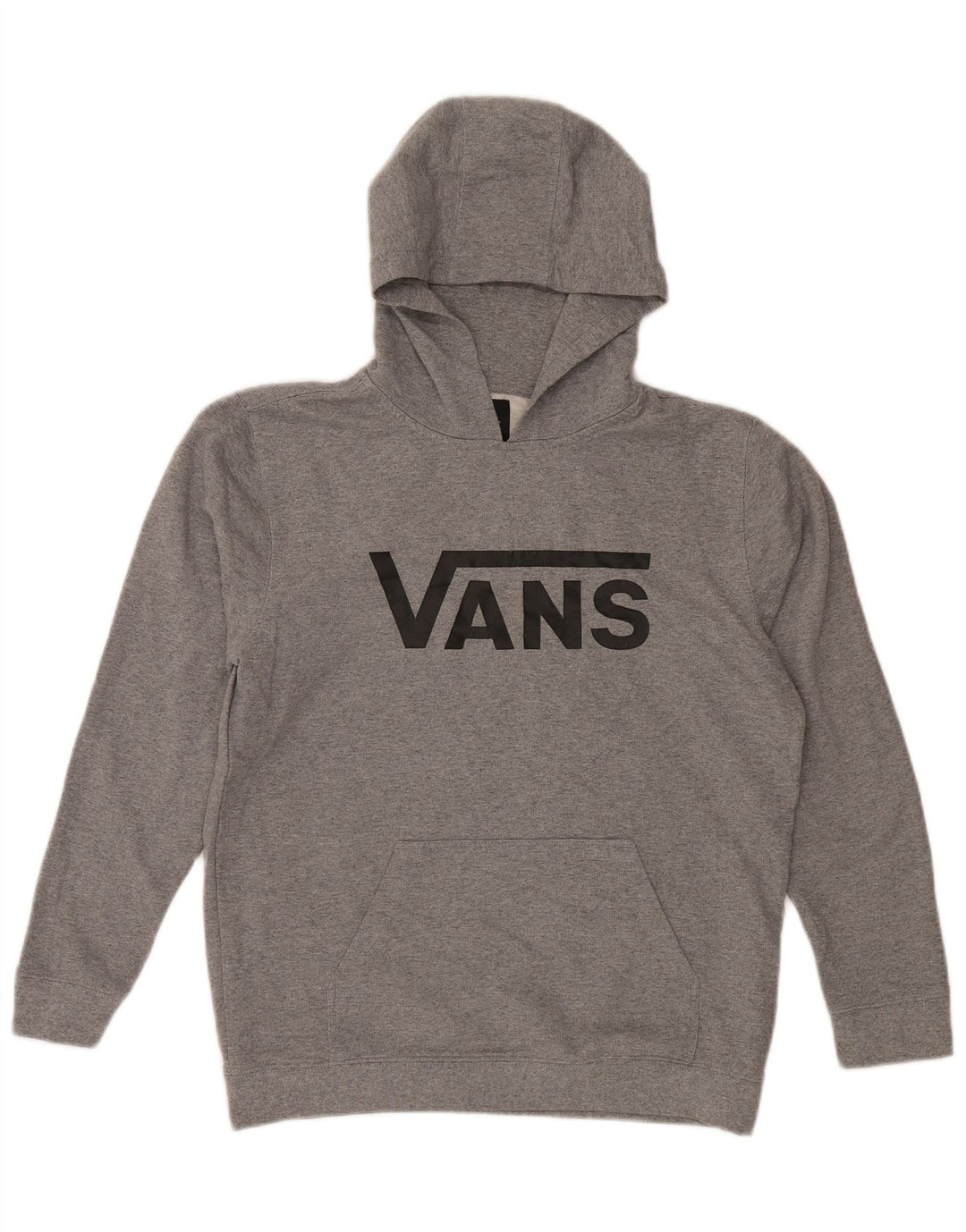 VANS Womens Graphic Hoodie Jumper UK 18 XL Grey Cotton