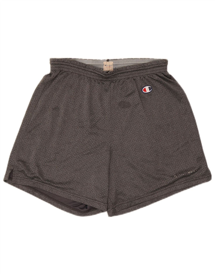 Champion Mens Sport Shorts Large Grey Polyester