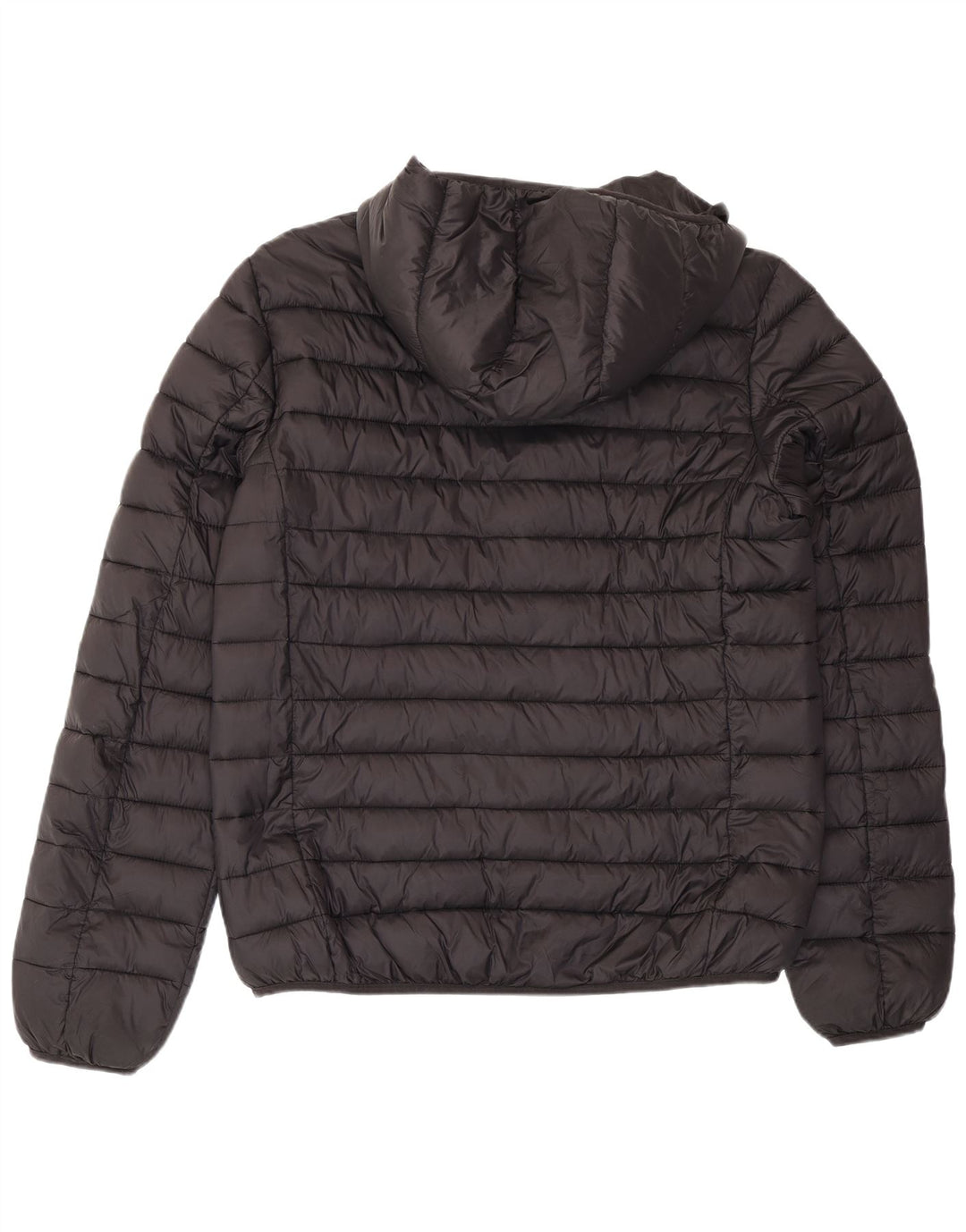 Kappa Mens Hooded Padded Jacket UK 42 XL Black Nylon