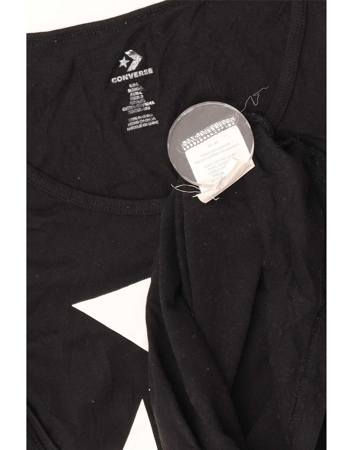 Converse Mens Graphic Vest Top Large Black Cotton