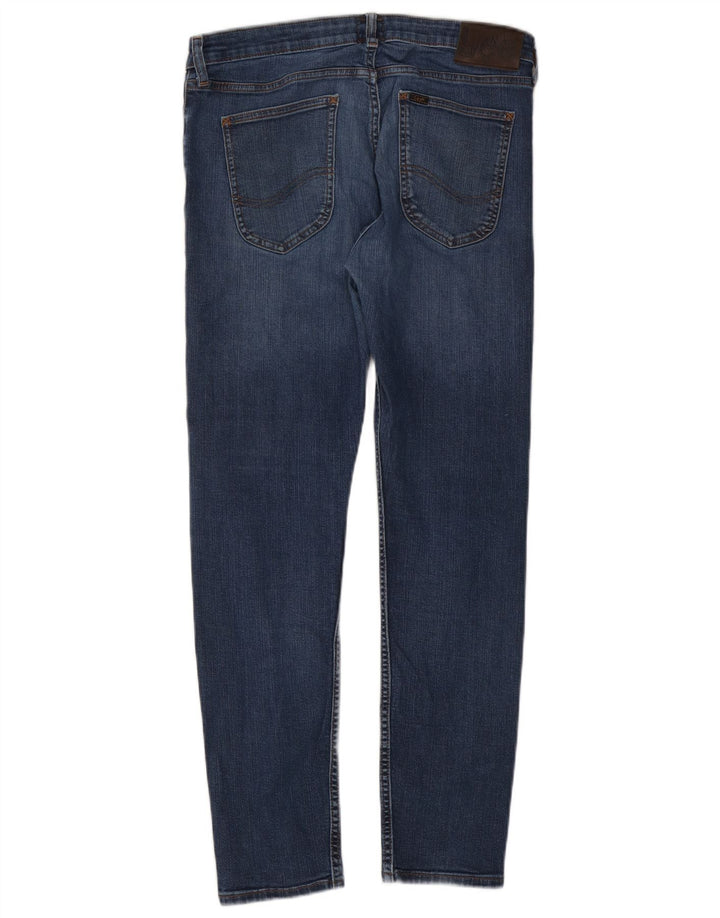 Lee Womens Malone Slim Jeans W34 L30 Blue Cotton