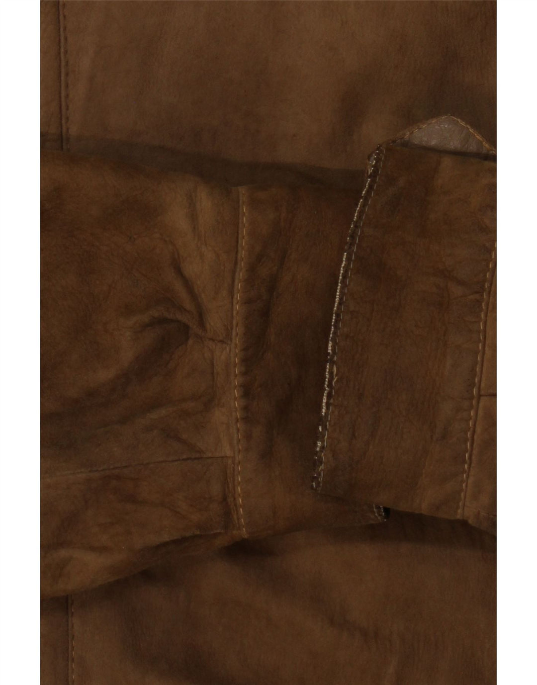 Vintage Mens Leather Jacket UK 40 Large Beige
