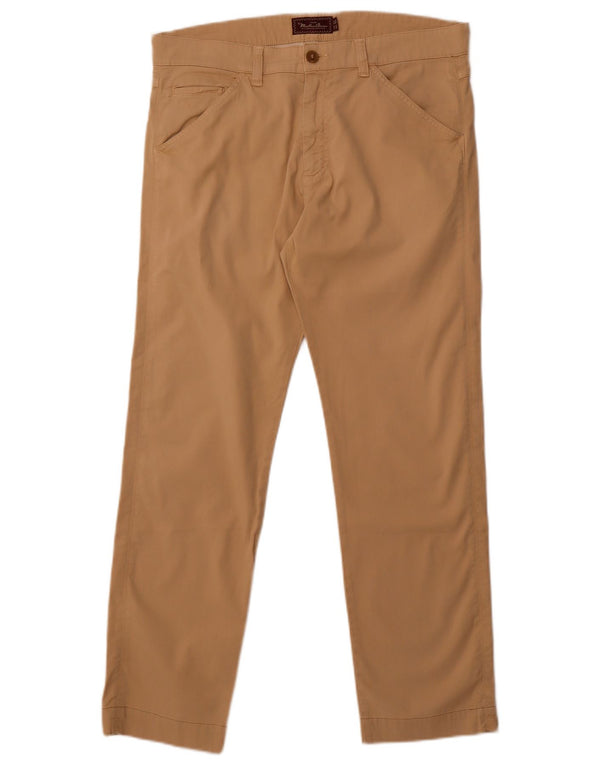 Marlboro Classics Mens Straight Casual Trousers EU 52 XL W36 L30 Beige