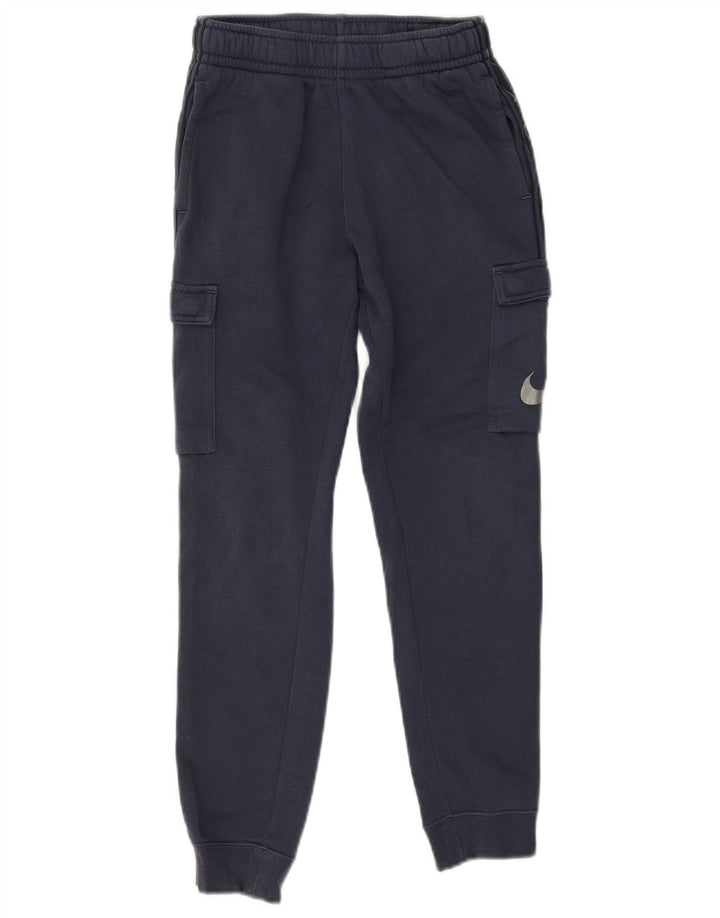 Nike Boys Graphic Tracksuit Trousers Joggers 10-11 Years Medium Navy Blue