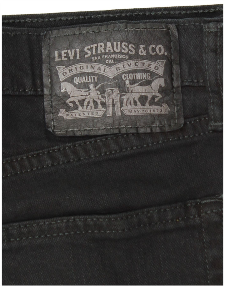 Levi's Mens Straight Jeans W34 L32 Black Cotton