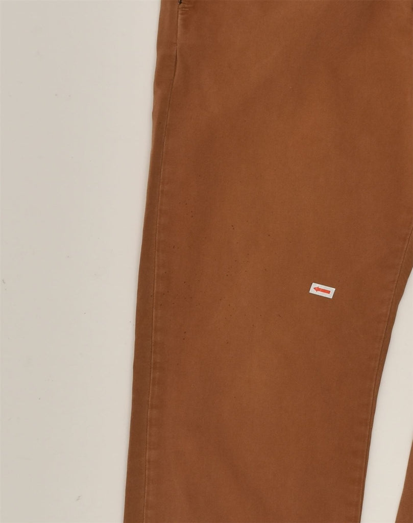 J. CREW Mens Slim Casual Trousers W31 L34  Brown Cotton | Vintage J. Crew | Thrift | Second-Hand J. Crew | Used Clothing | Messina Hembry 