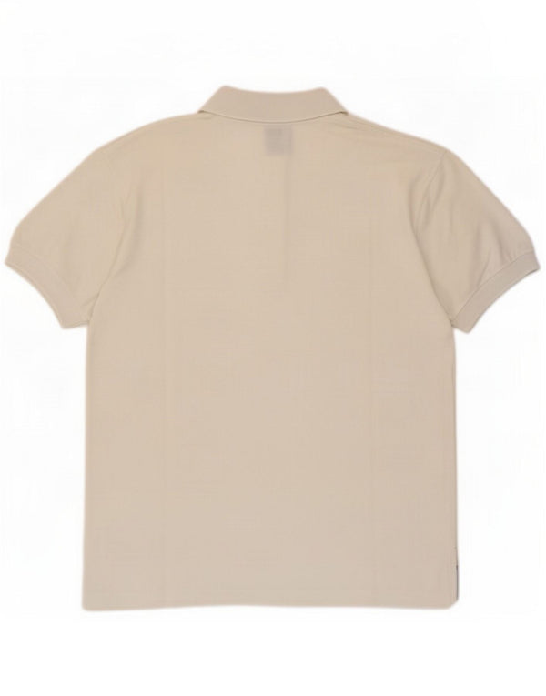 Enrico Coveri Mens Polo Shirt Medium White Cotton