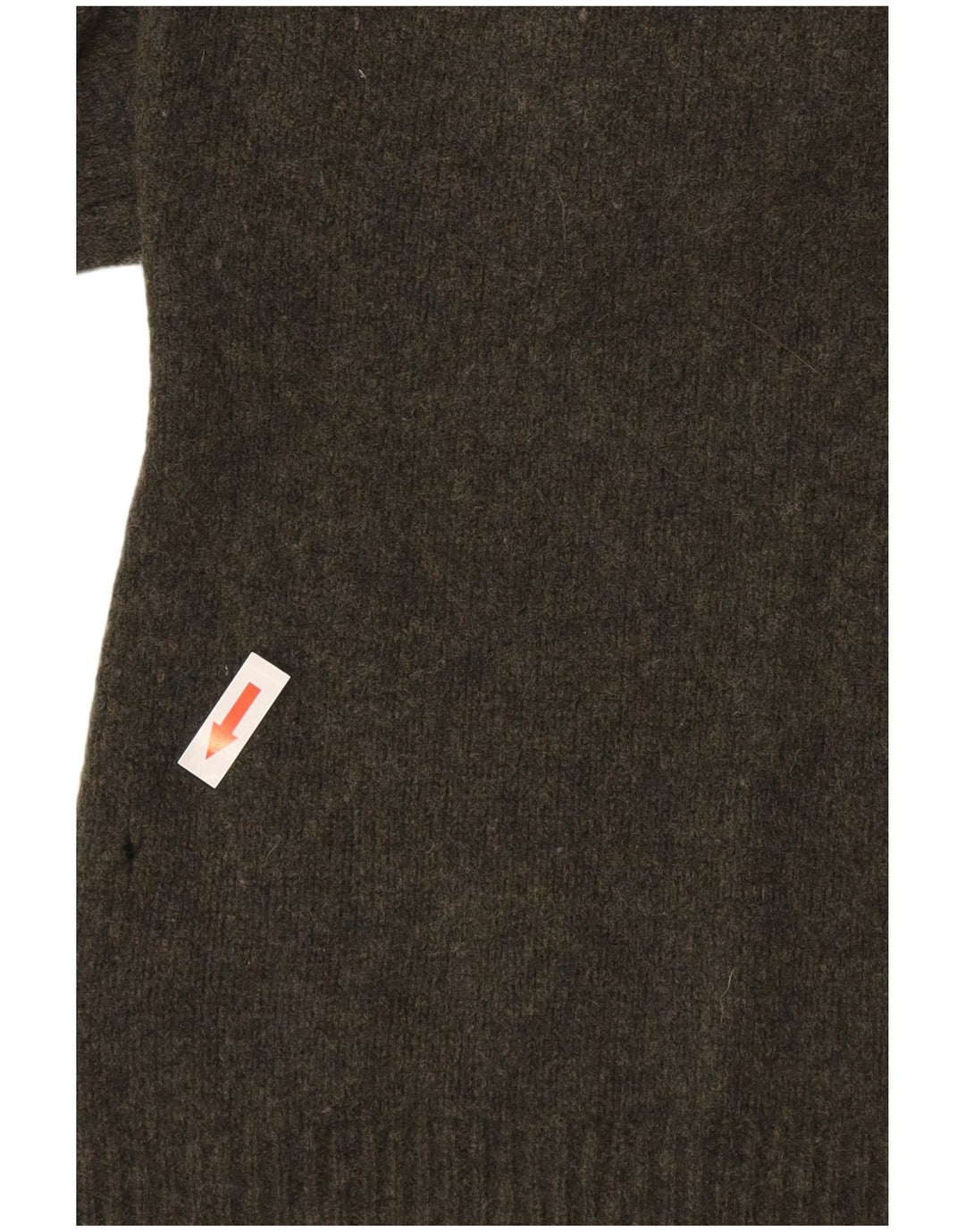 Massimo Dutti Womens Roll Neck Jumper Sweater UK 14 Large Green Wool