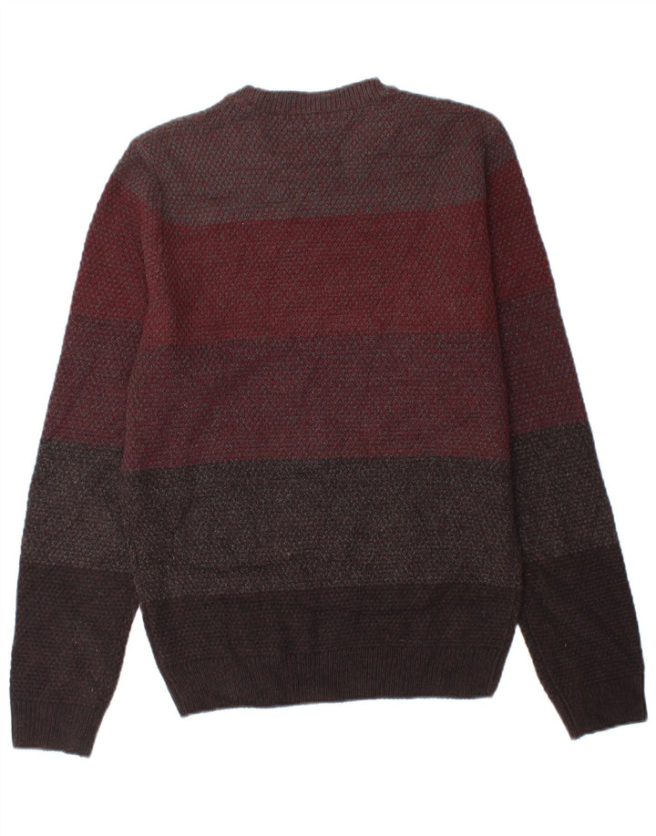 Marks & Spencer Mens Crew Neck Jumper Sweater Small Multicoloured Striped