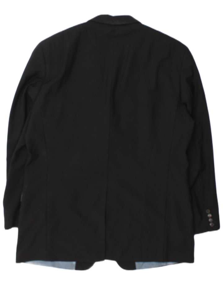 Hugo Boss Mens 3 Button Blazer Jacket UK 44 2XL Black