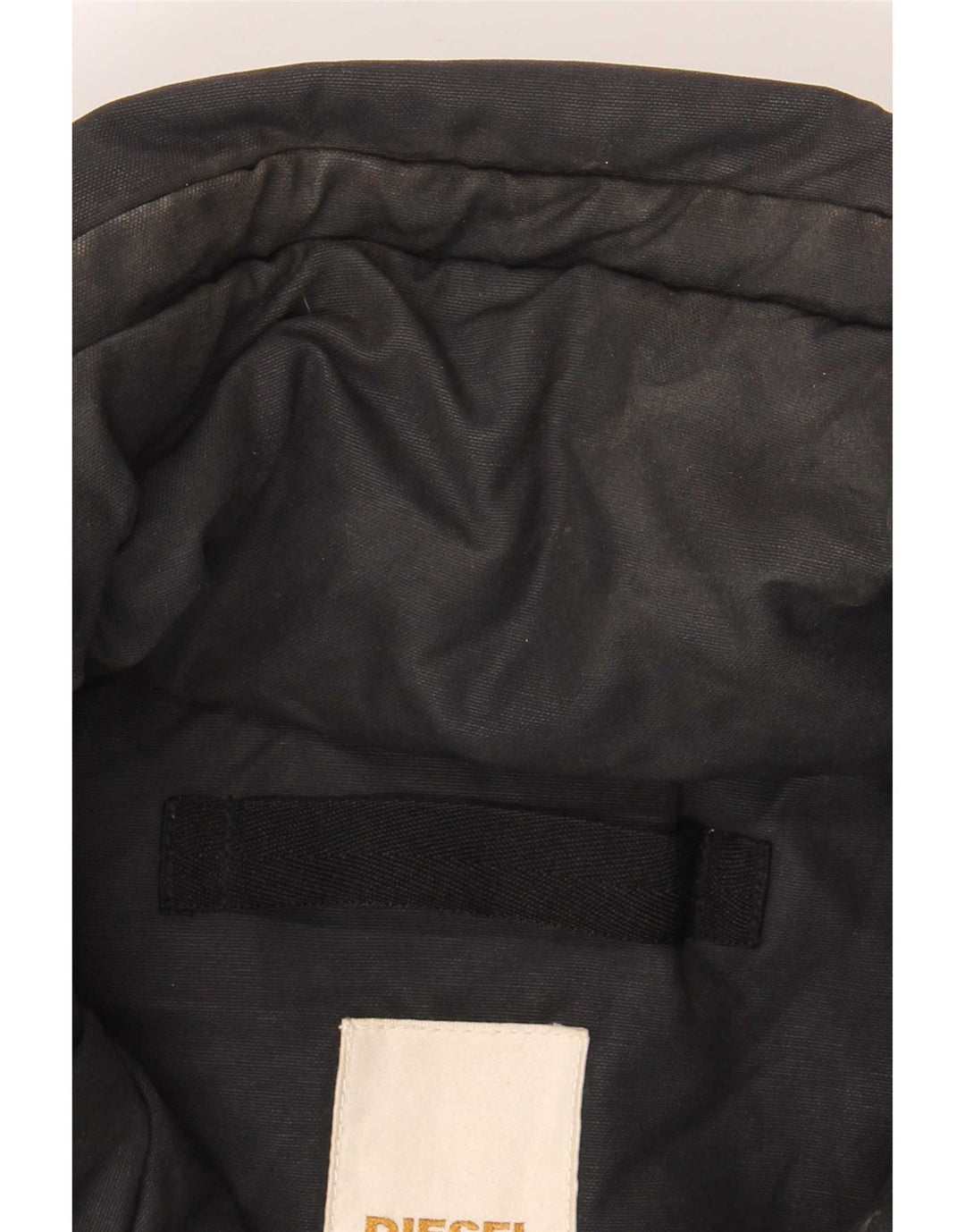 Diesel Mens Parka Jacket UK 38 Medium Black Cotton